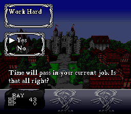Taking a job in town